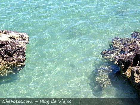 Aguas transparentes en Valdés