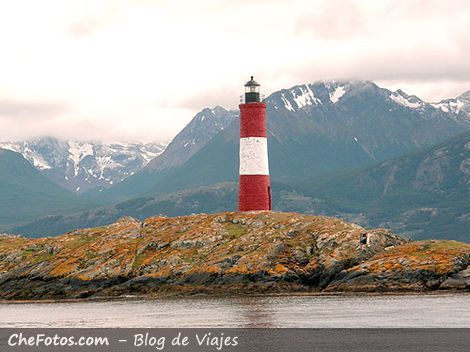 El faro de las postales de Ushuaia