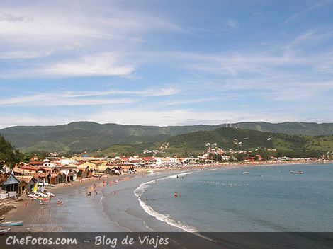 Foto panorámica Praia de Garopaba