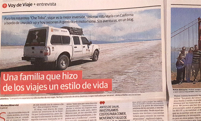 Che Toba - Prensa y entrevistas en medios de comunicación