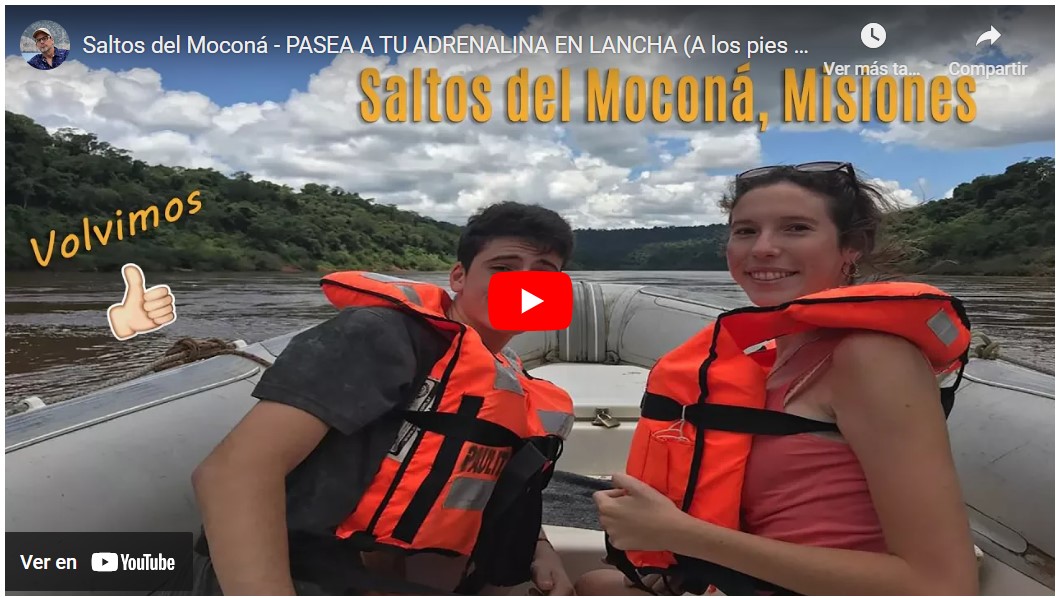 Video Excursión en Lancha Saltos del Moconá