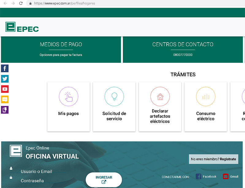 Imprimir Factura de EPEC - Paso a Paso actualizado - 0800 EPEC