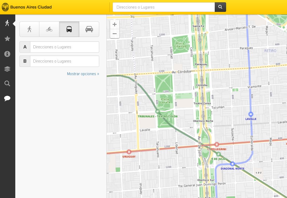 Mapa interactivo de Buenos Aires