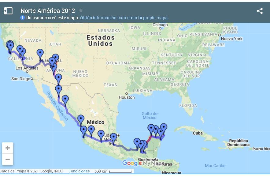 Desde Guatemala a los EEUU en auto por carretera