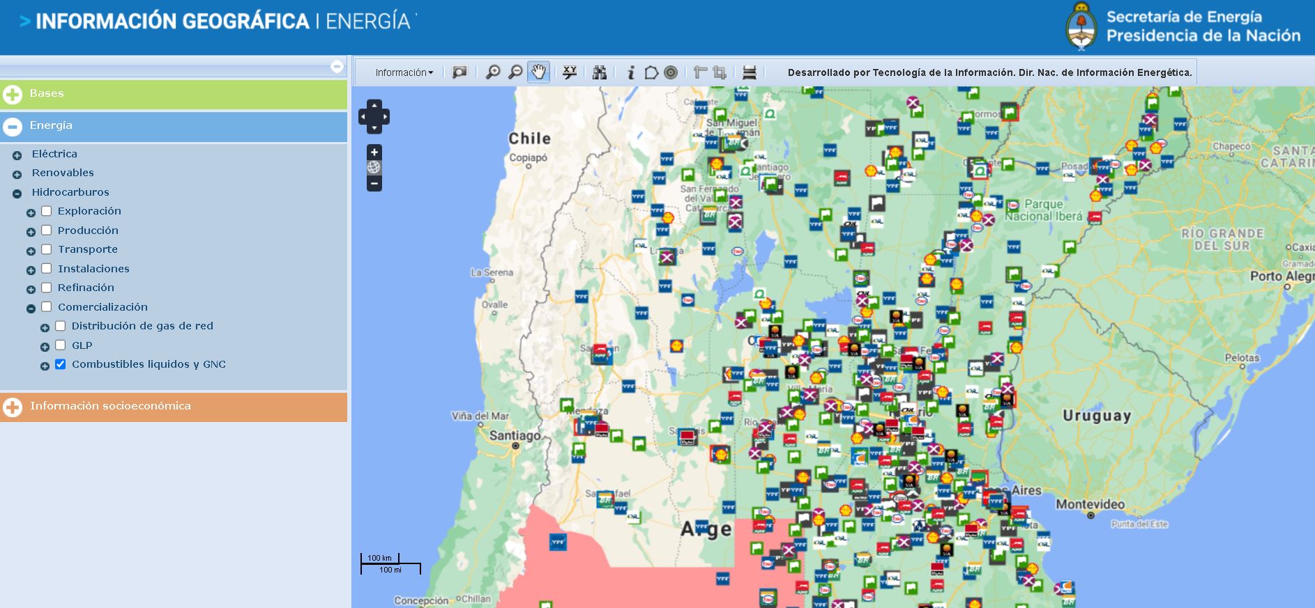 Estaciones de servicio con GNC en Argentina