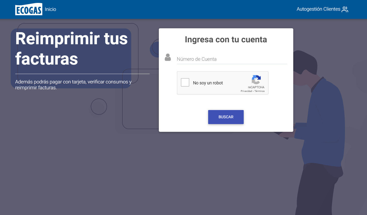 Cómo imprimir la factura de Ecogas - Paso a Paso