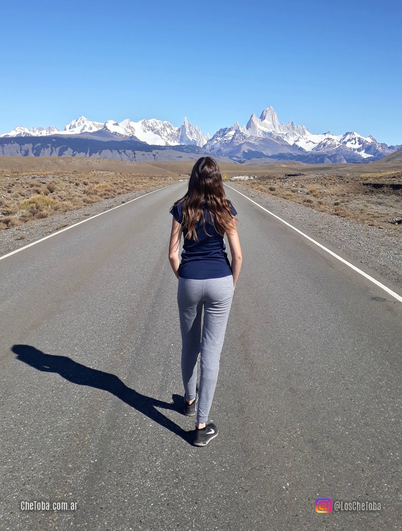 Ruta a El Chaltén, postal del Fitz Roy