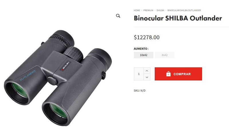 Comprar binoculares Shilba con 15 % de descuento