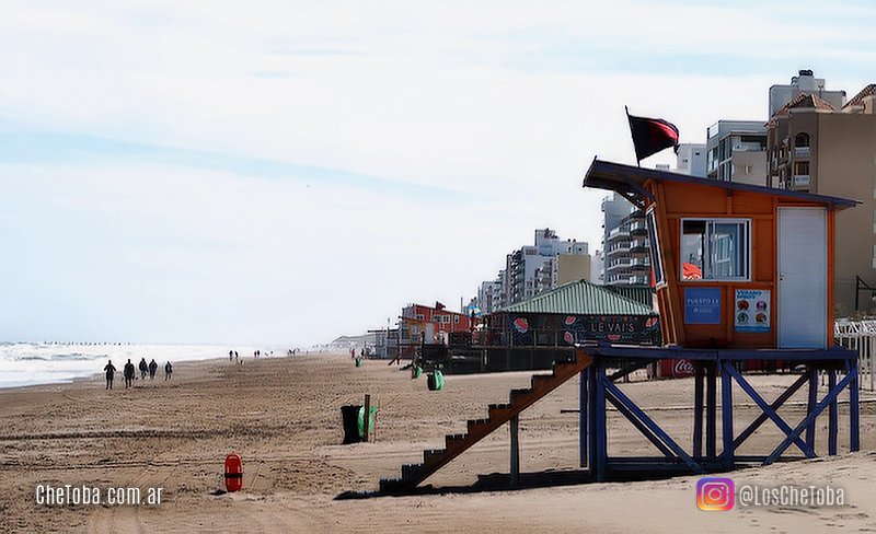 Playa céntrica de Monte Hermoso