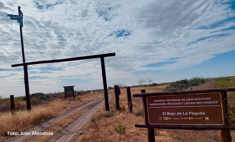 Portal Acceso El Bajo de La Paquita - Parque Nacional Ansenuza