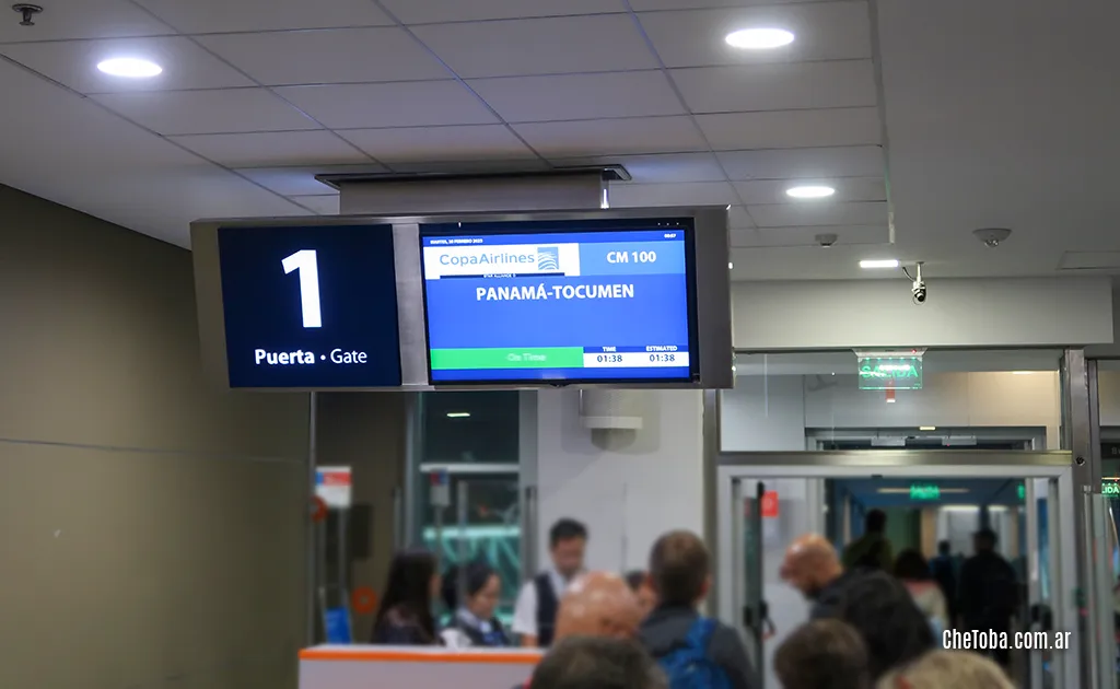 Gate 1 aeropuerto de Córdoba Argentina