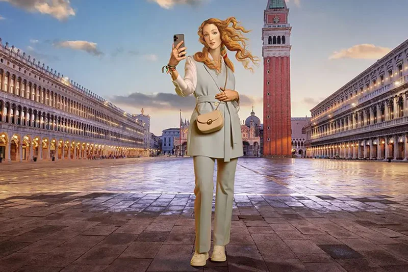 Venus Botticelli Influencer turista Italia