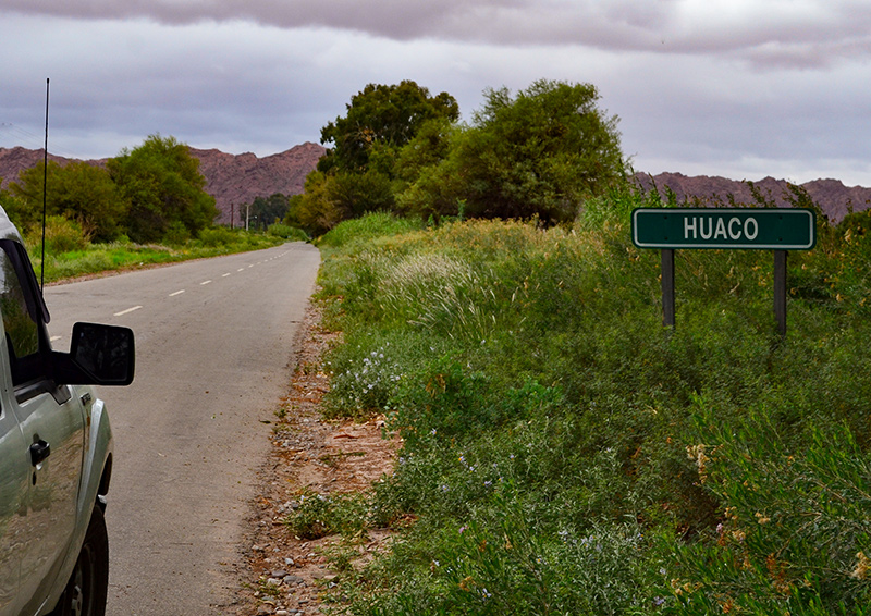 Entrada al pueblo de Huaco