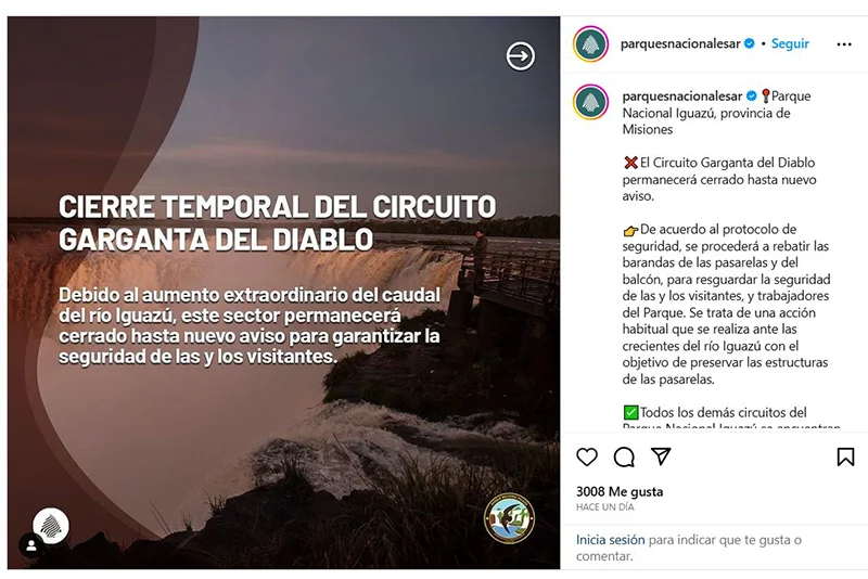 Parques Nacionales Argentina en Instagram