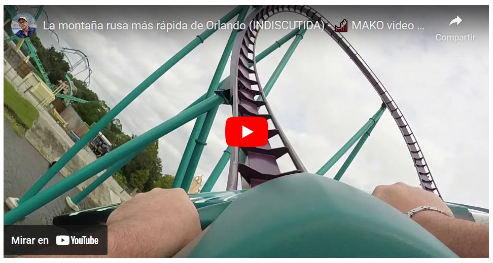Mako Montaña Rusa Video POV SeaWorld Orlando