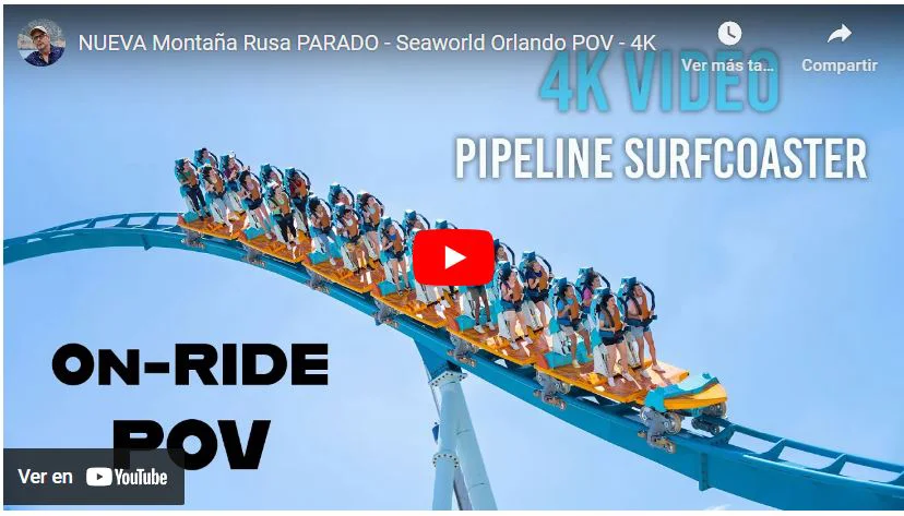 Video POV Pipeline Surf Coaster