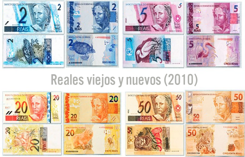 Cambio diseño billetes en Brasil, nuevos Reales.