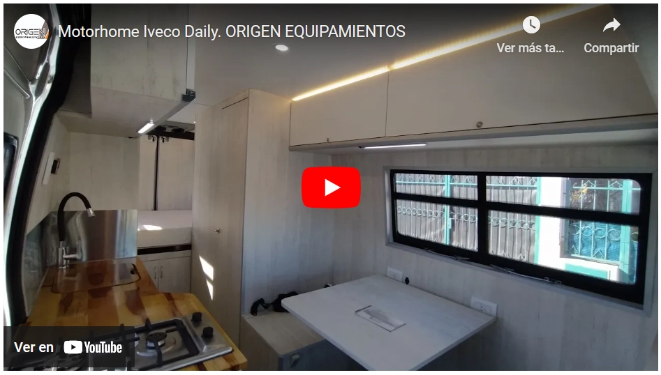 Motorhome Iveco Daily equipada en Origen