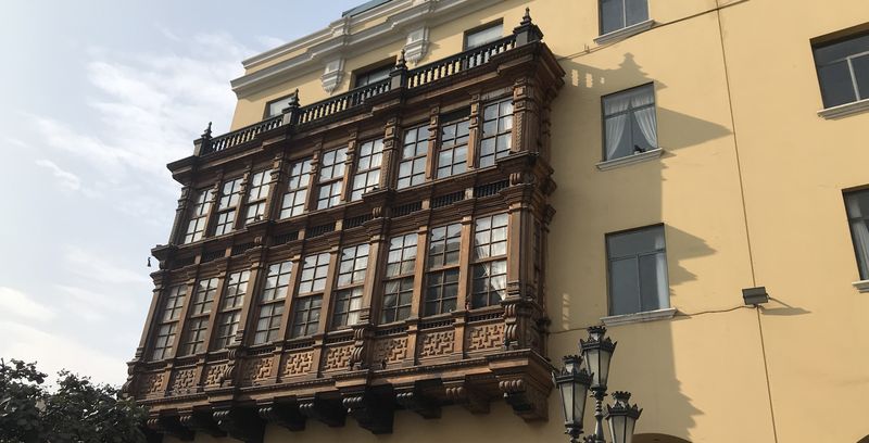 Hermosos balcones de el centro histórico de la ciudad