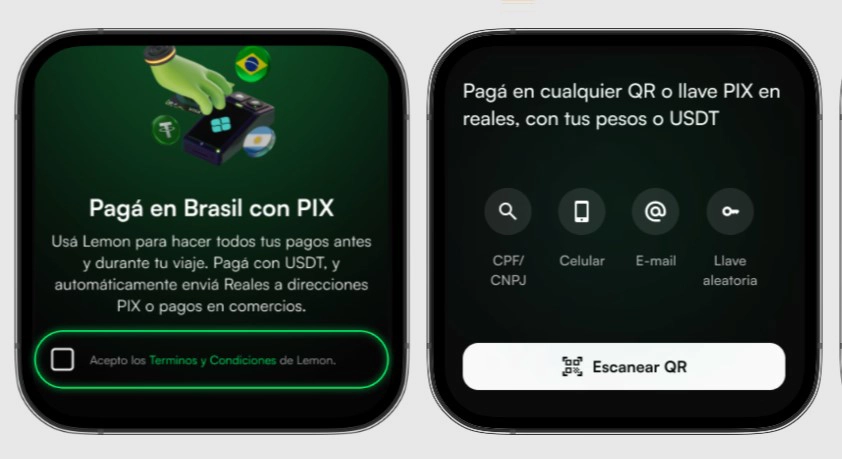 Pagar con Lemon en Brasil Pix paso 03