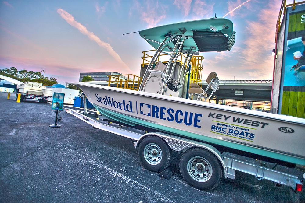 Embarcación de SeaWorld Rescue