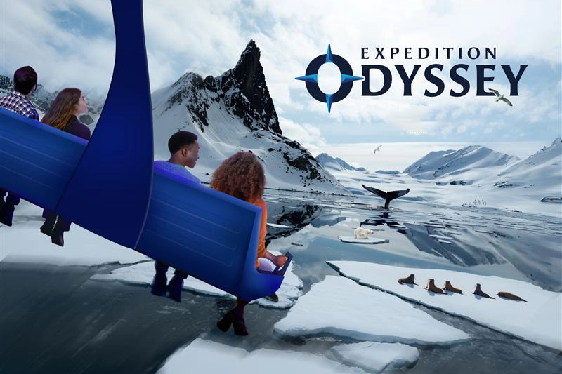 Simulador vuelo en el ártico SeaWorld Orlando