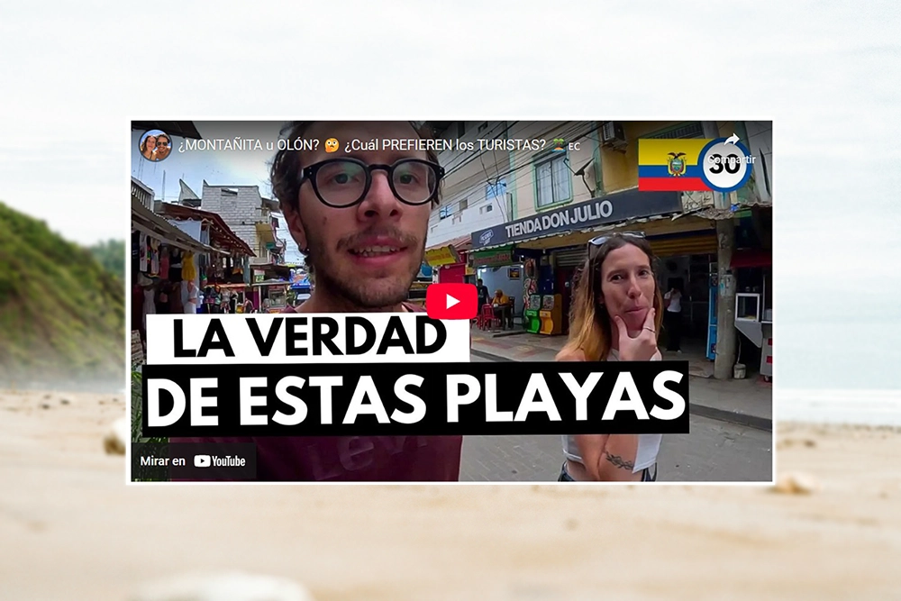 Comparando playas Montañita y Olón, Ecuador