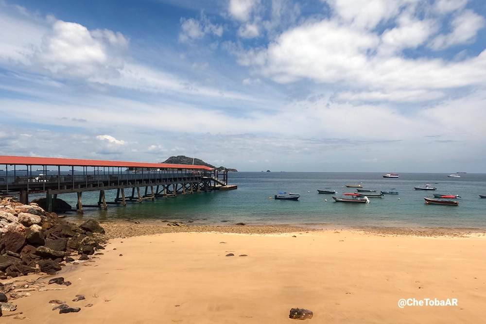 Vista del Muelle de Taboga