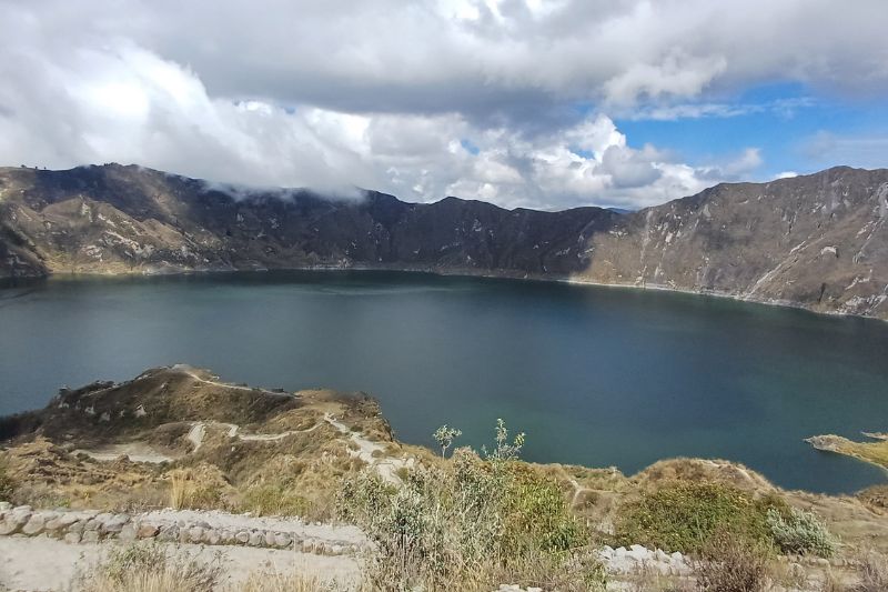 Vista panorámica de la Laguna Quilotoa