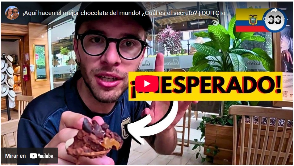 probando comida típica en Quito, Ecuador