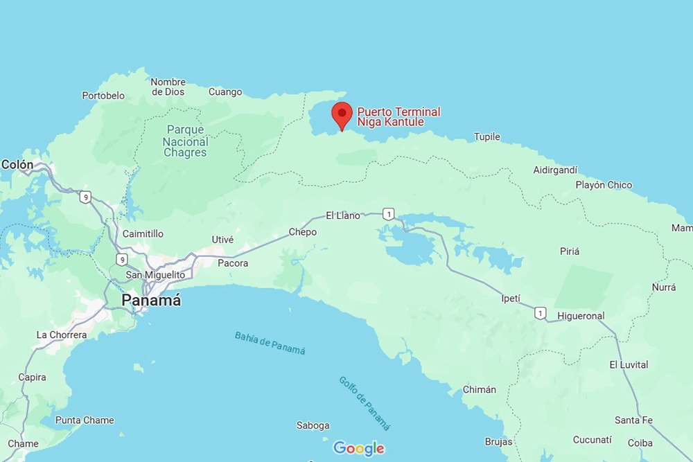 Muelle de San Blas en Panamá en realidad es el muelle de Niga Kantule