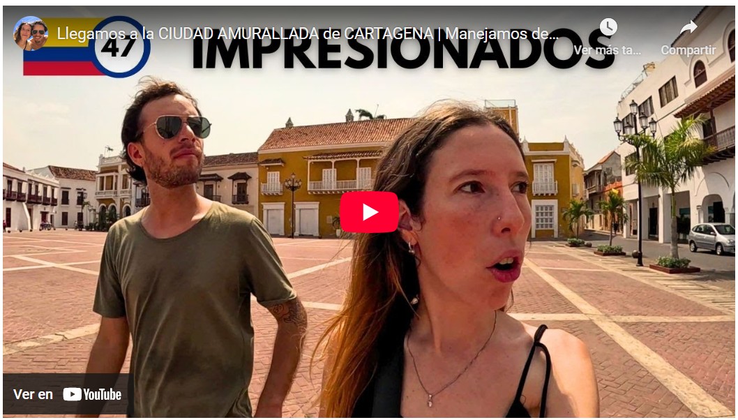 video de nuestro paso por Cartagena, Colombia