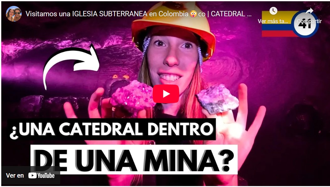 video Interior de la Catedral de Sal cercana a Bogotá