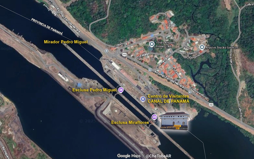 Ubicación Mirador San Miguel Canal de Panamá, mirador gratis