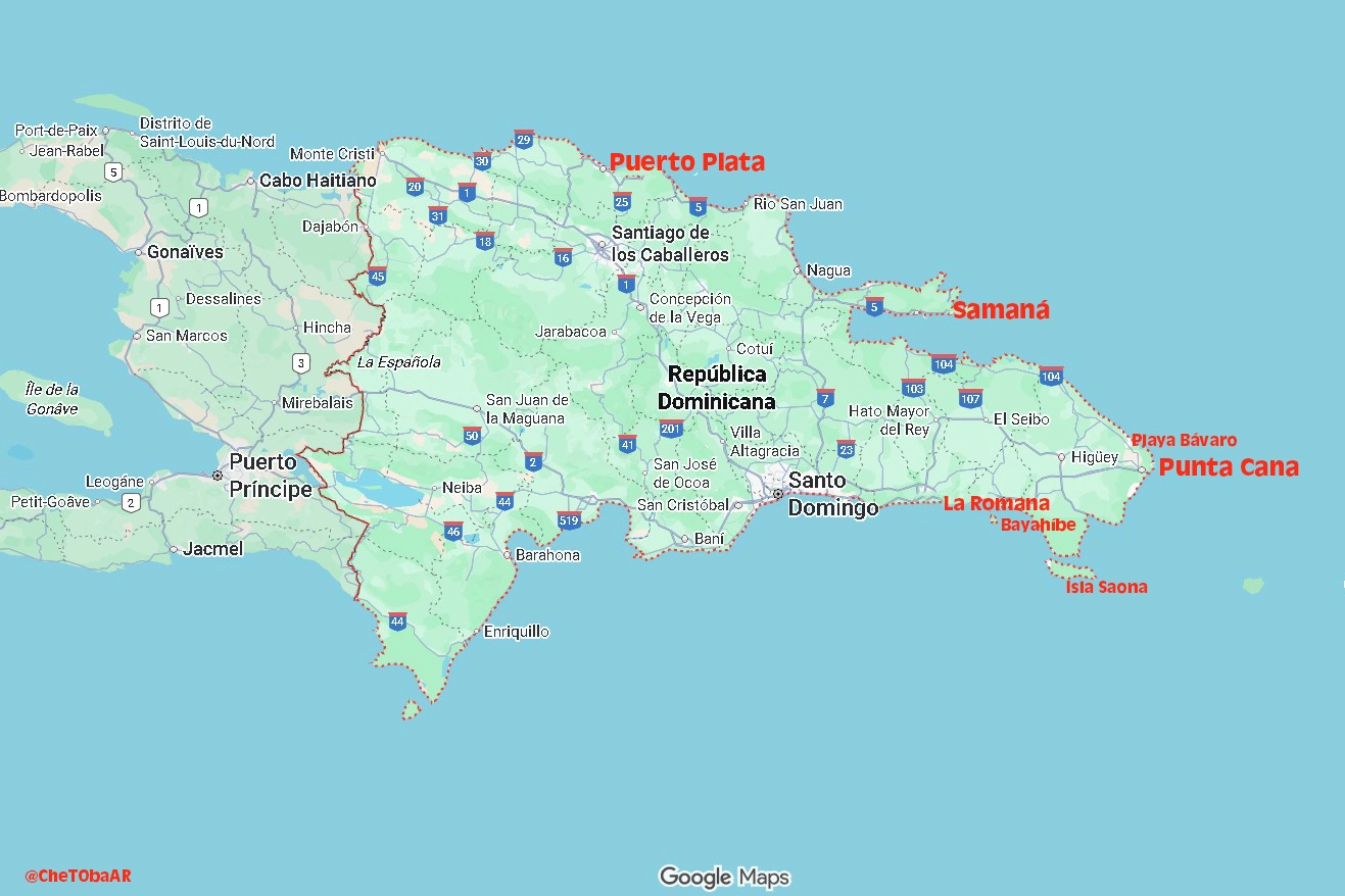 zona de resorts all inclusive República Dominicana