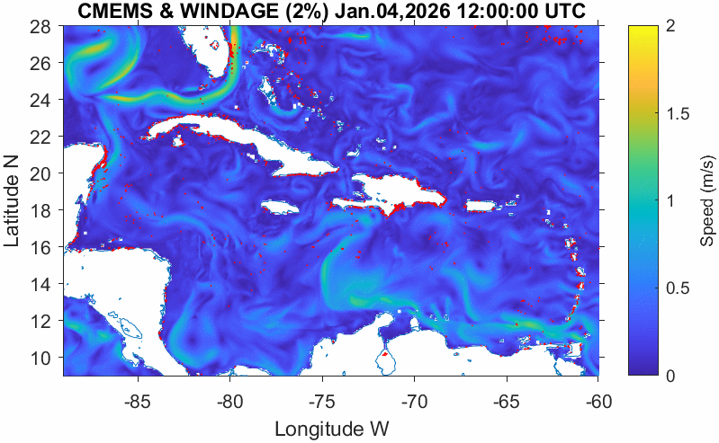 Mapa Sargazo Región Caribe