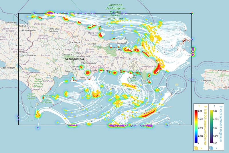 Sargazo Mapa oficial República Dominicana
