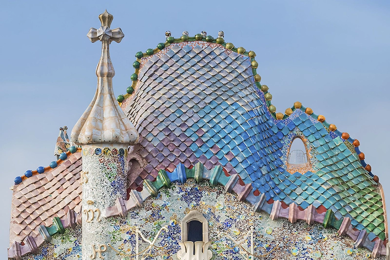Fachada superior Casa Batlló, Barcelona