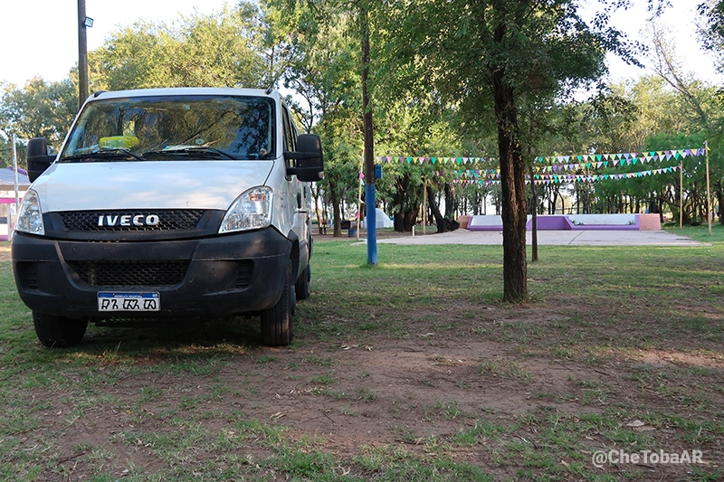 Che Toba en el camping de Eduardo Castex