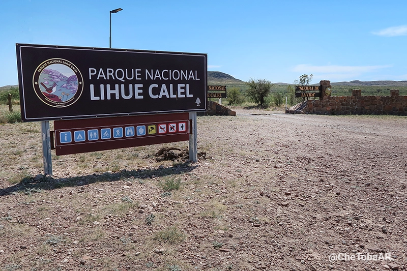 Entrada Parque Nacional sobre ruta 152