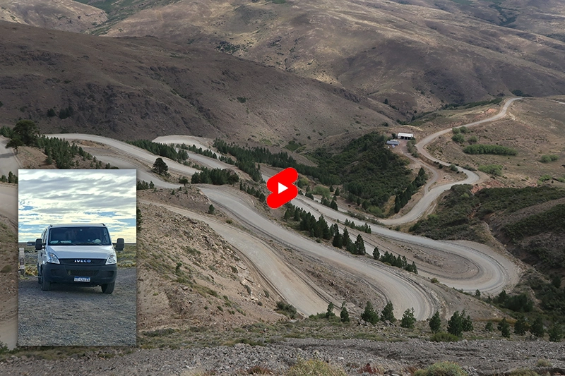 Los caracoles de la Cuesta del Rahue, Neuquén - Ruta Provincial 46
