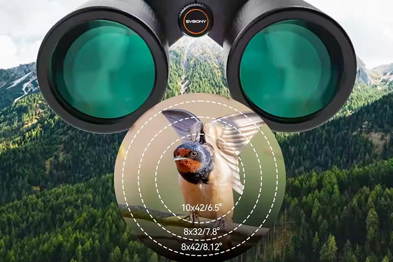 binoculares medidas recomendadas para la observación de aves