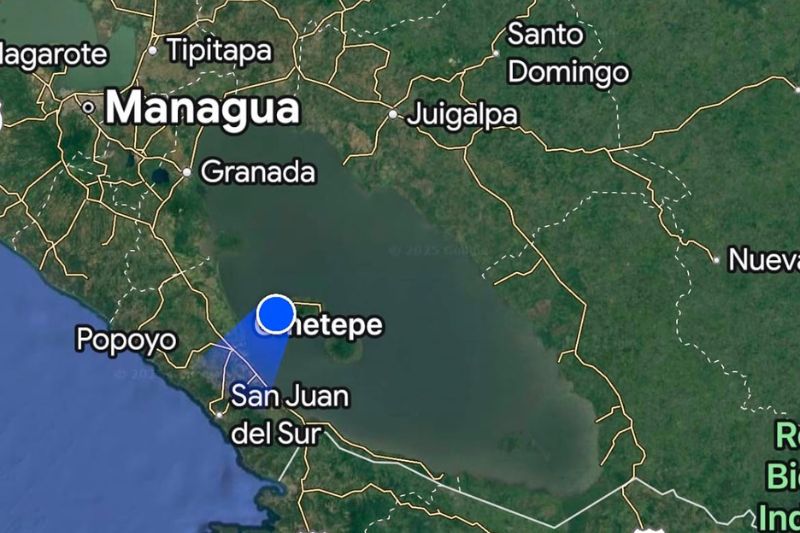 Mapa ubicación Isla Ometepe
