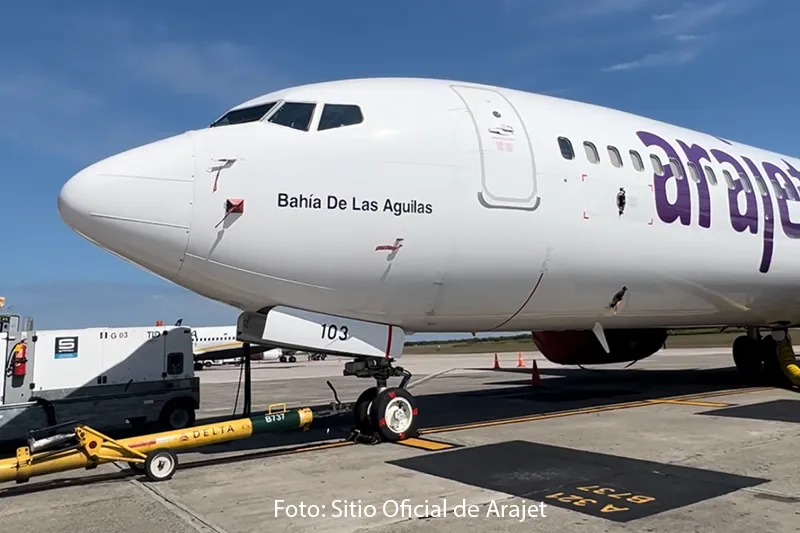 Un avión de la flota de Arajet