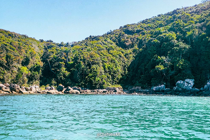 Paisaje costero estado de Santa Catarina, Brasil