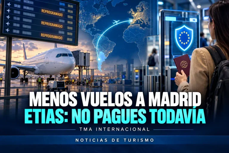 Plus Ultra reduce vuelos a Madrid y ETIAS todavía no se puede tramitar