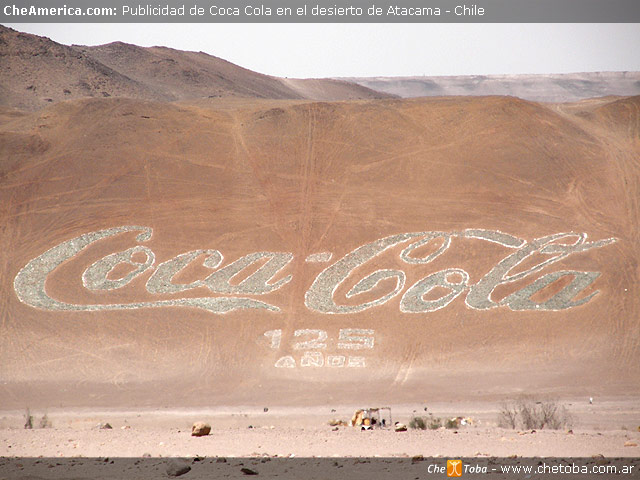 Cartel de Coca Cola en Perú
