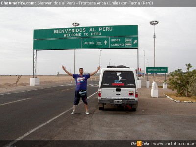 Ruta desde Iquique Chile a Tacna Perú