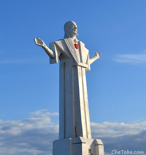 Foto del Cristo de Mar del Plata
