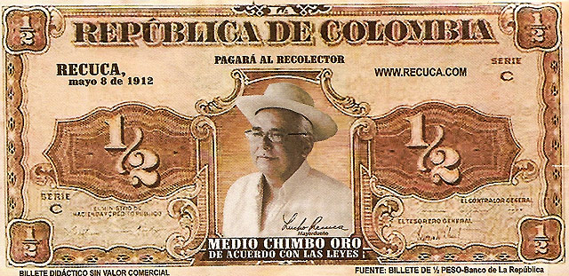 Medio Chimbo Oro - Billete Colombia